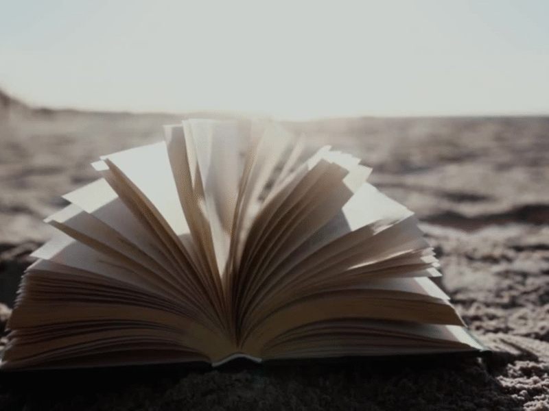 Représentation d'un livre ouvert utilisé comme image mise en avant pour l'article "un autre livre sur le deuil", du blog Fairesondeuil.com
