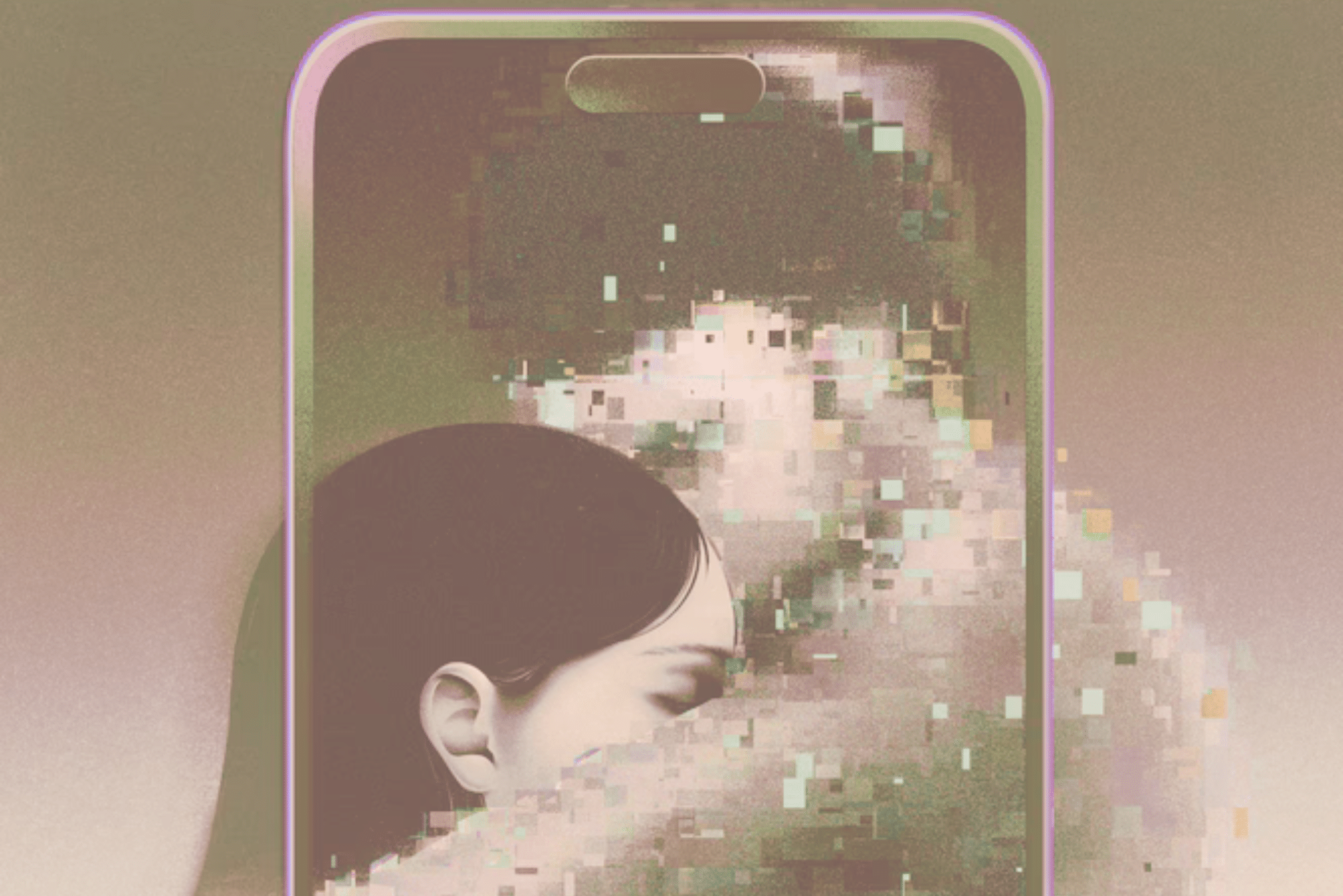 Représentation d’un avatar numérique permettant de dialoguer avec une personne décédée grâce à l’IA